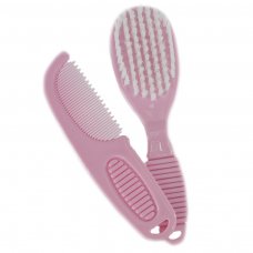 P605-P-BP: Pink Brush & Comb Set (Bulk Pack)